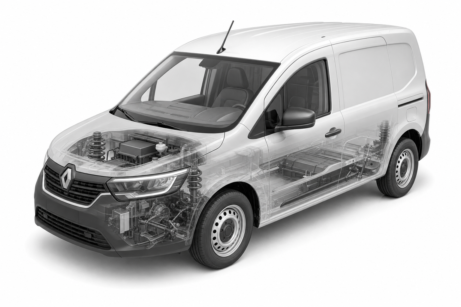 Przekrój modelu Renault Kangoo Express.