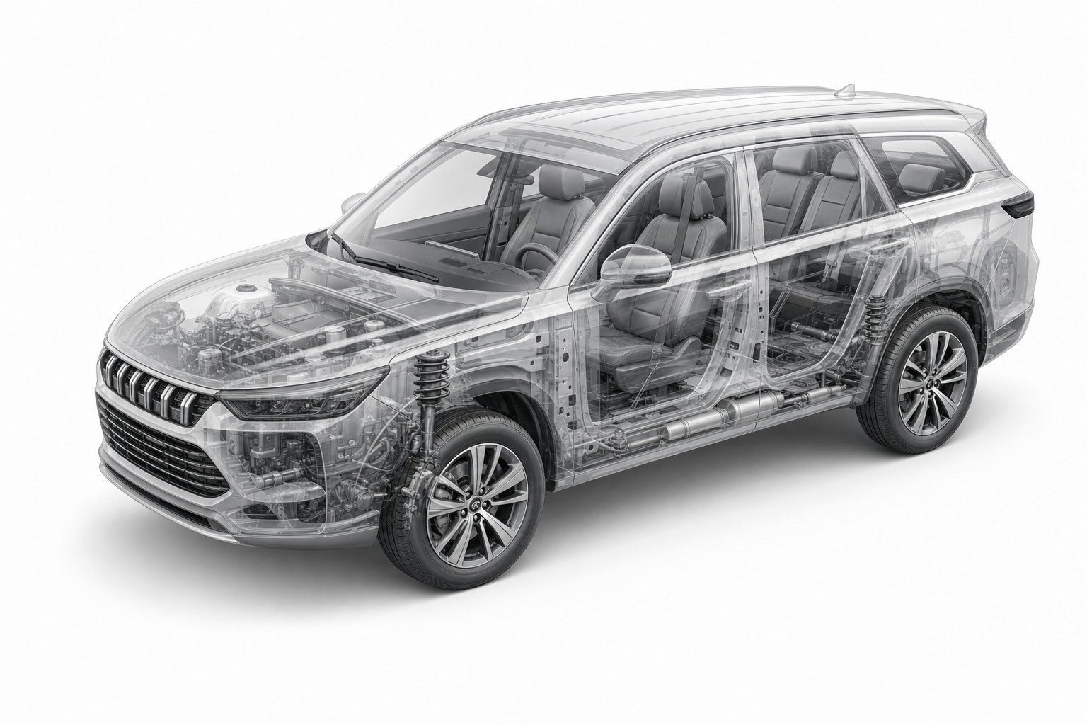 Przekrój modelu BAIC 7.