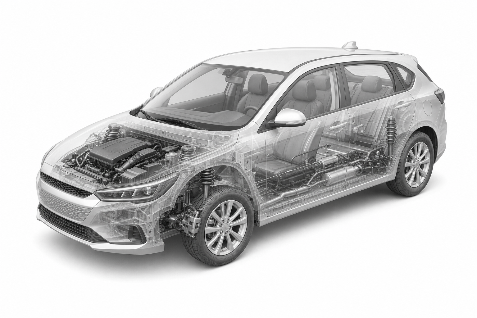 Przekrój modelu BAIC 5.