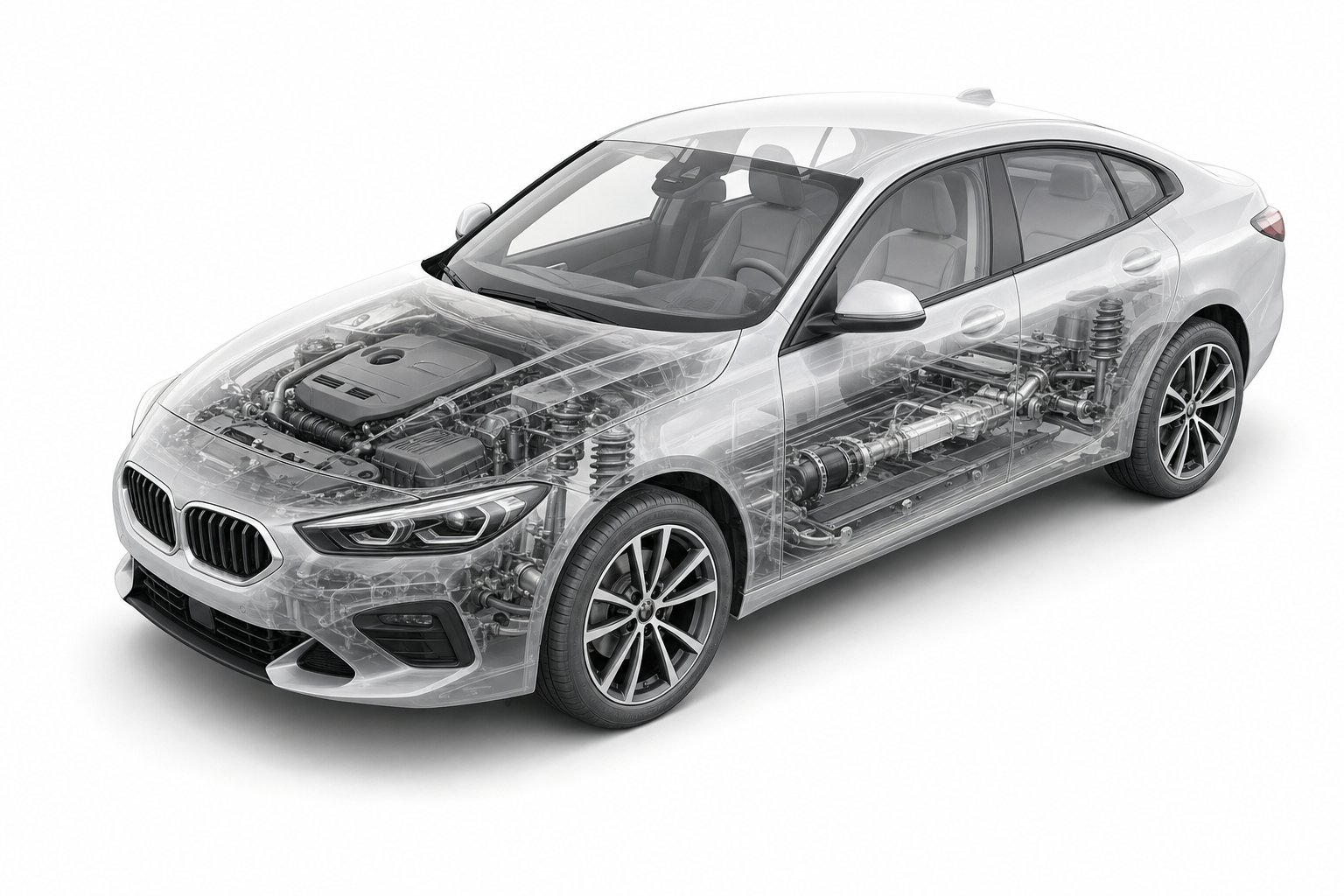 Przekrój modelu BMW Seria 2.