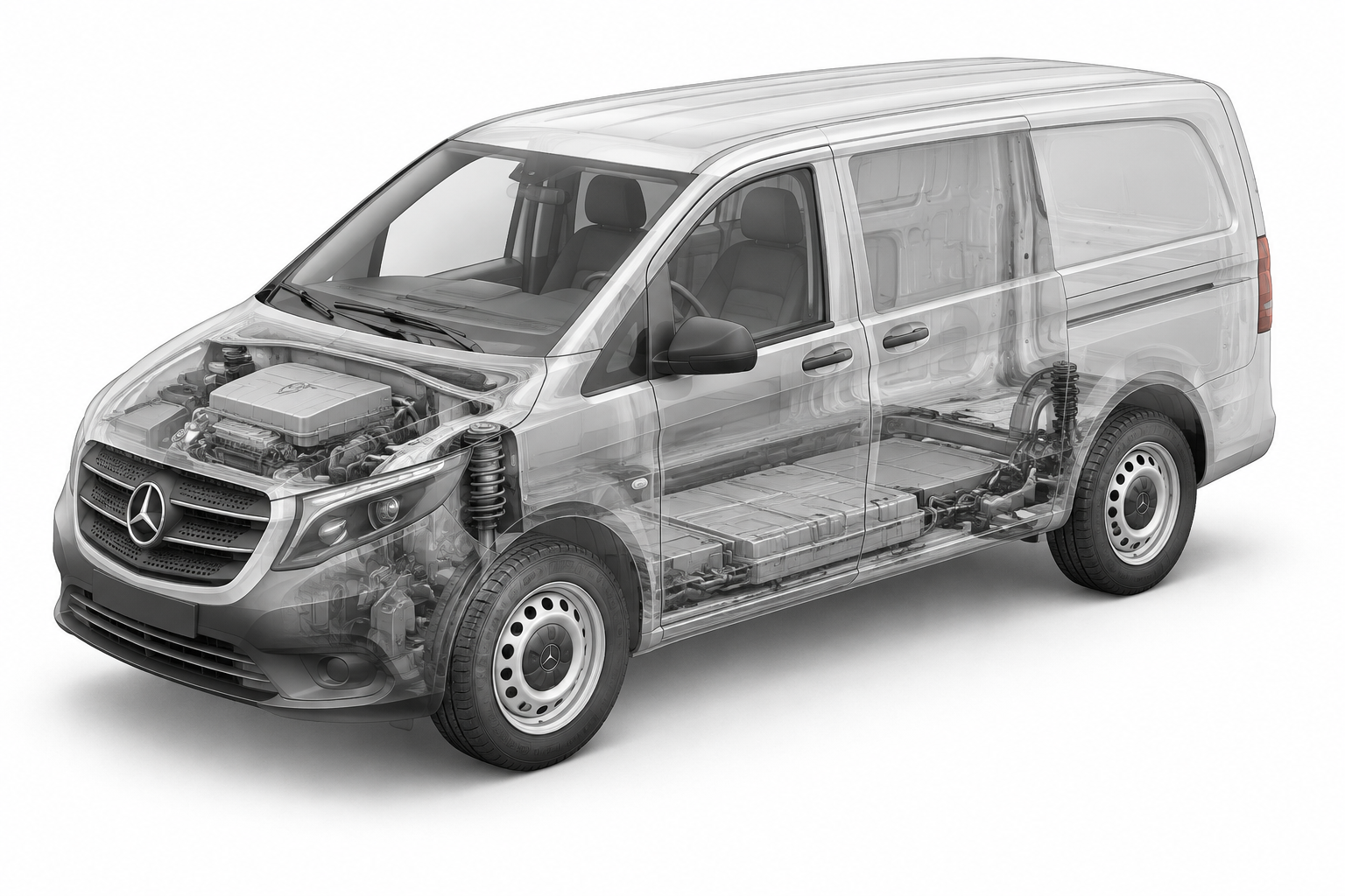 Przekrój modelu Mercedes-Benz vito Vito.