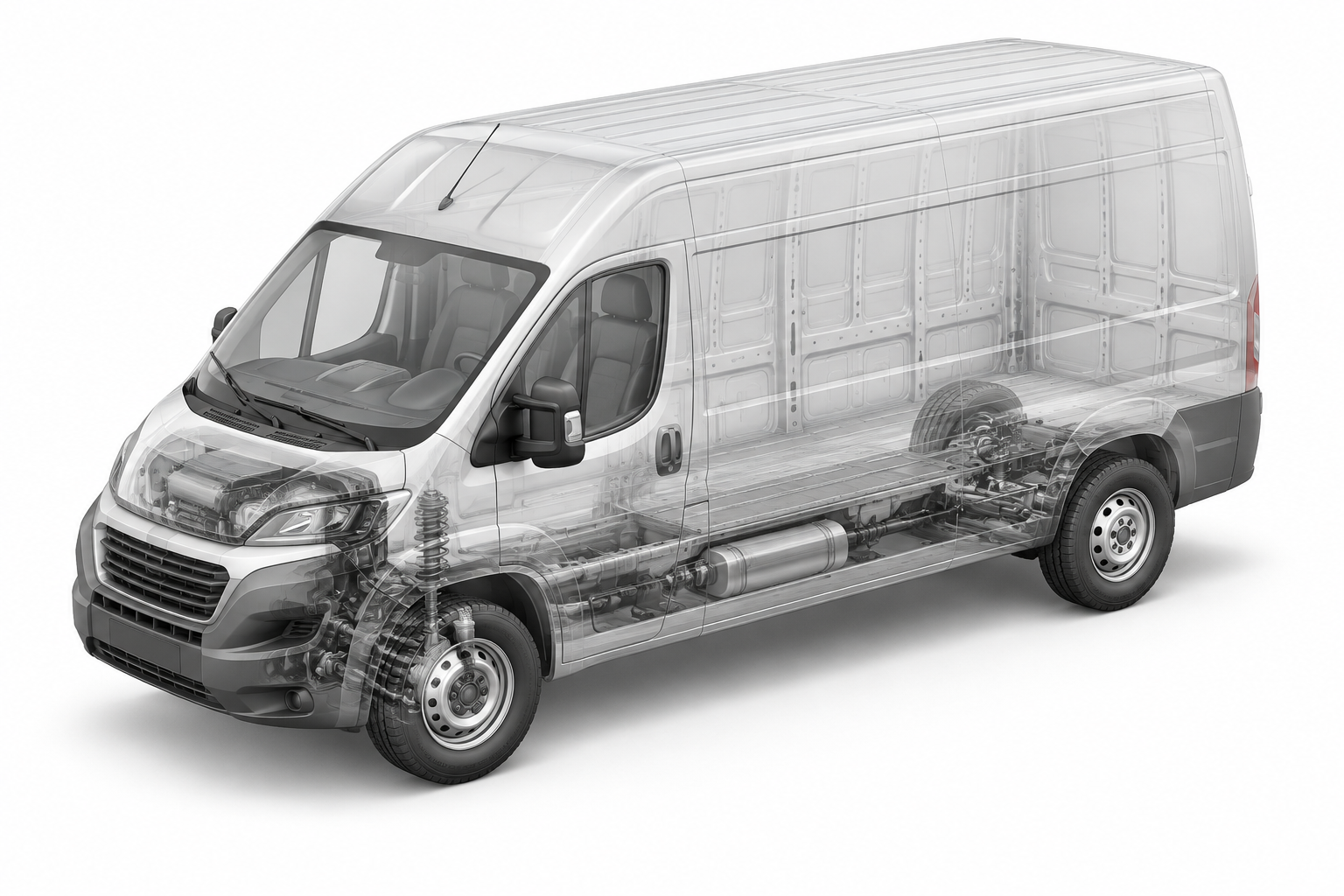 Przekrój modelu Fiat Fiat Ducato Maxi Furgon L4H3.