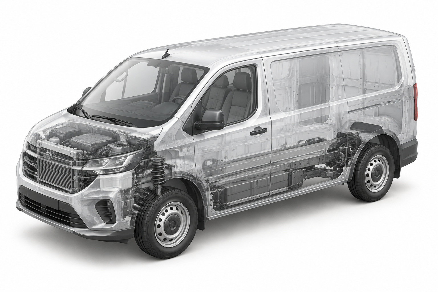 Przekrój modelu Maxus Deliver 7.