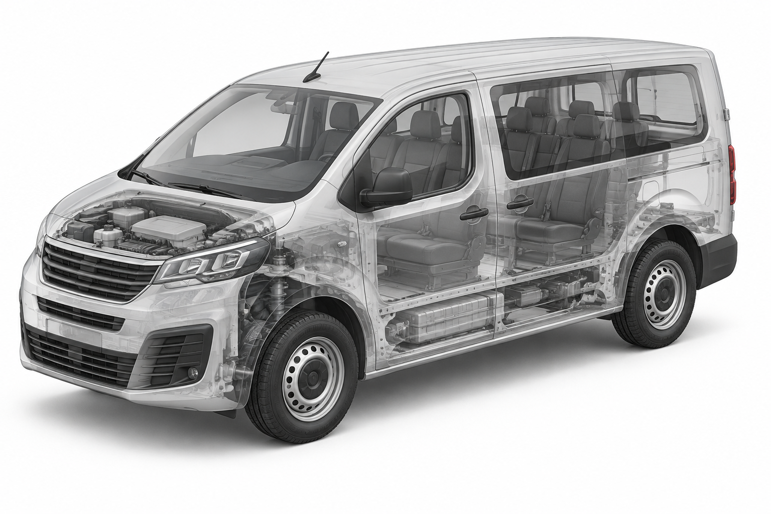 Przekrój modelu Fiat Scudo Furgon Brygadowy Składany Max.