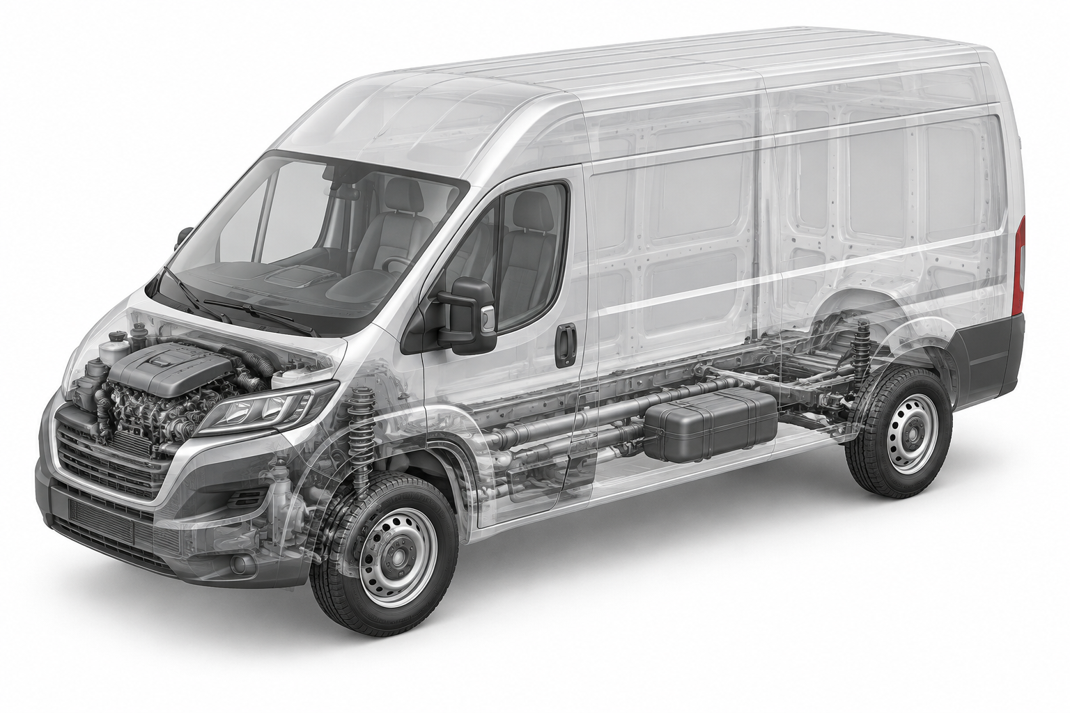 Przekrój modelu Fiat Ducato Furgon L3H2 3,3T Diesel 140KM Tacho!.