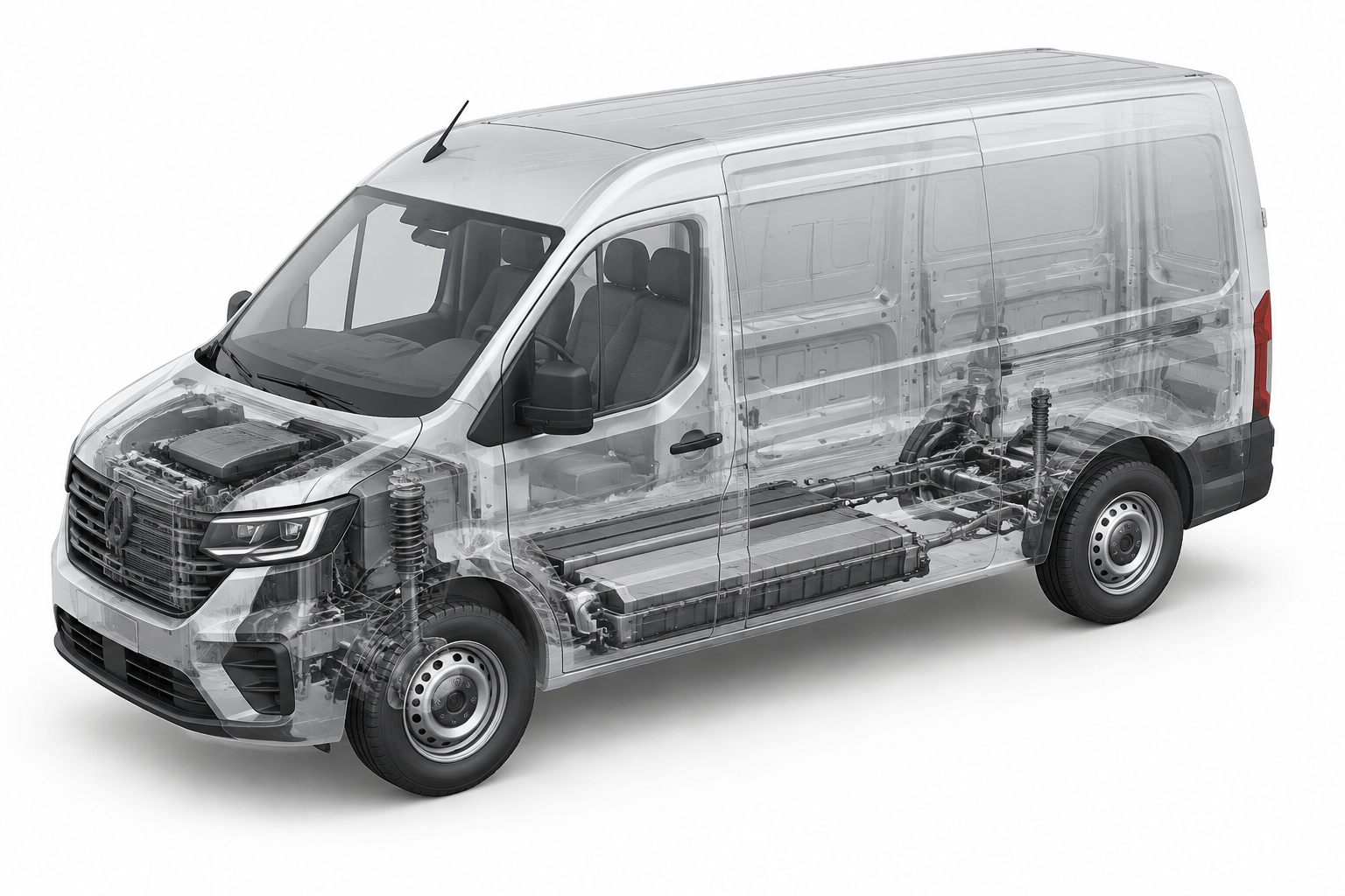 Przekrój modelu Renault Nowy Master.