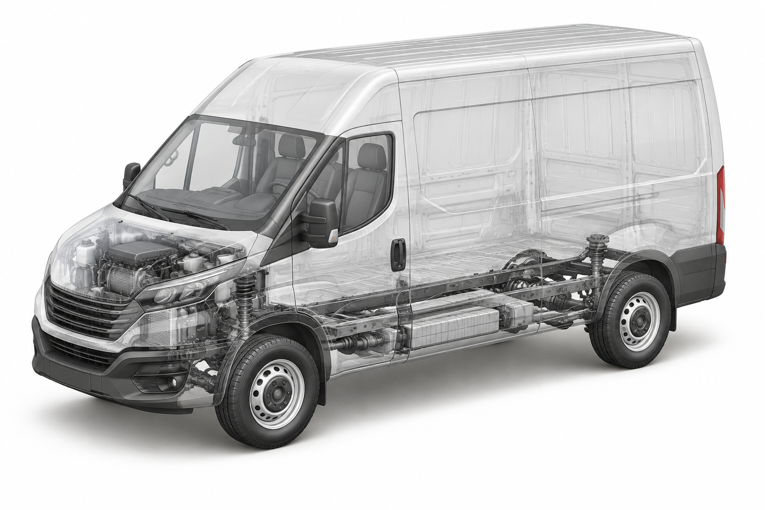 Przekrój modelu Iveco 35S18.