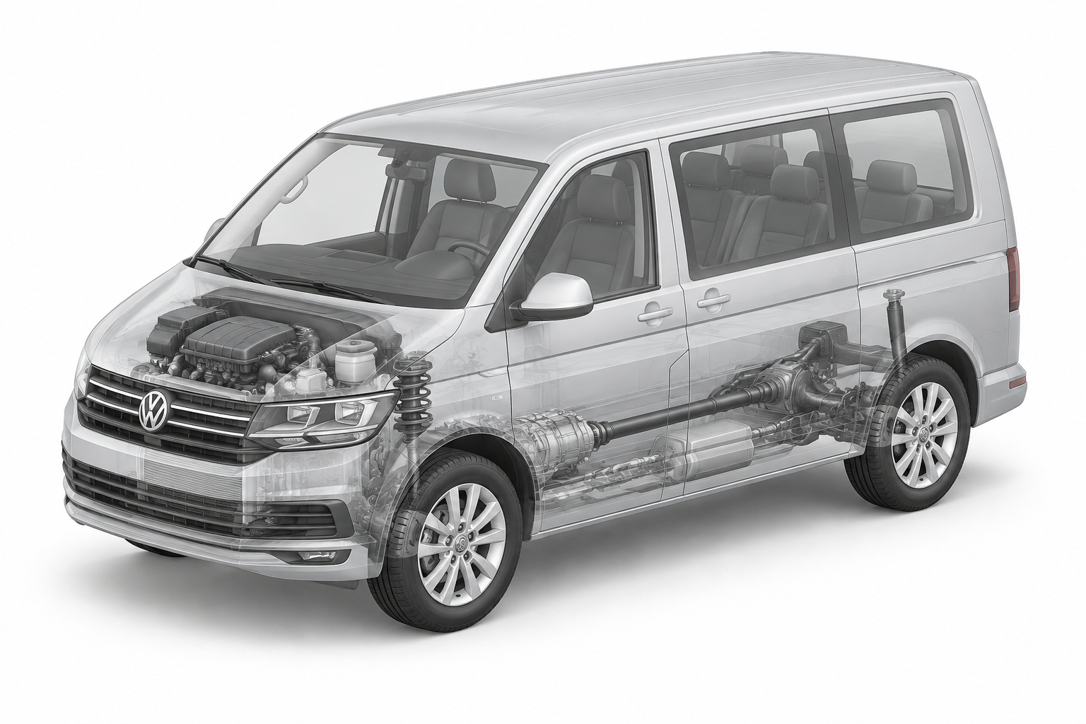 Przekrój modelu Volkswagen Caravelle CARAVELLE 3.400 COMFORTLINE 2.0 TDI 110 kW 6-G (SHJTF1).