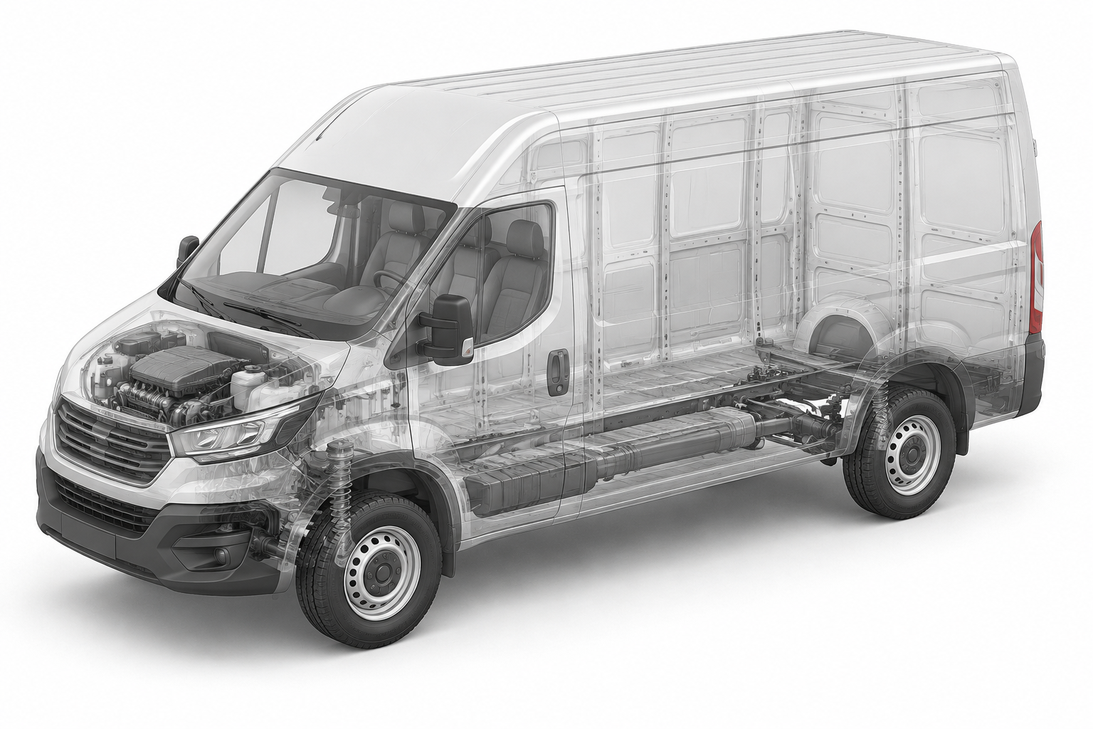 Przekrój modelu Iveco 35S16.