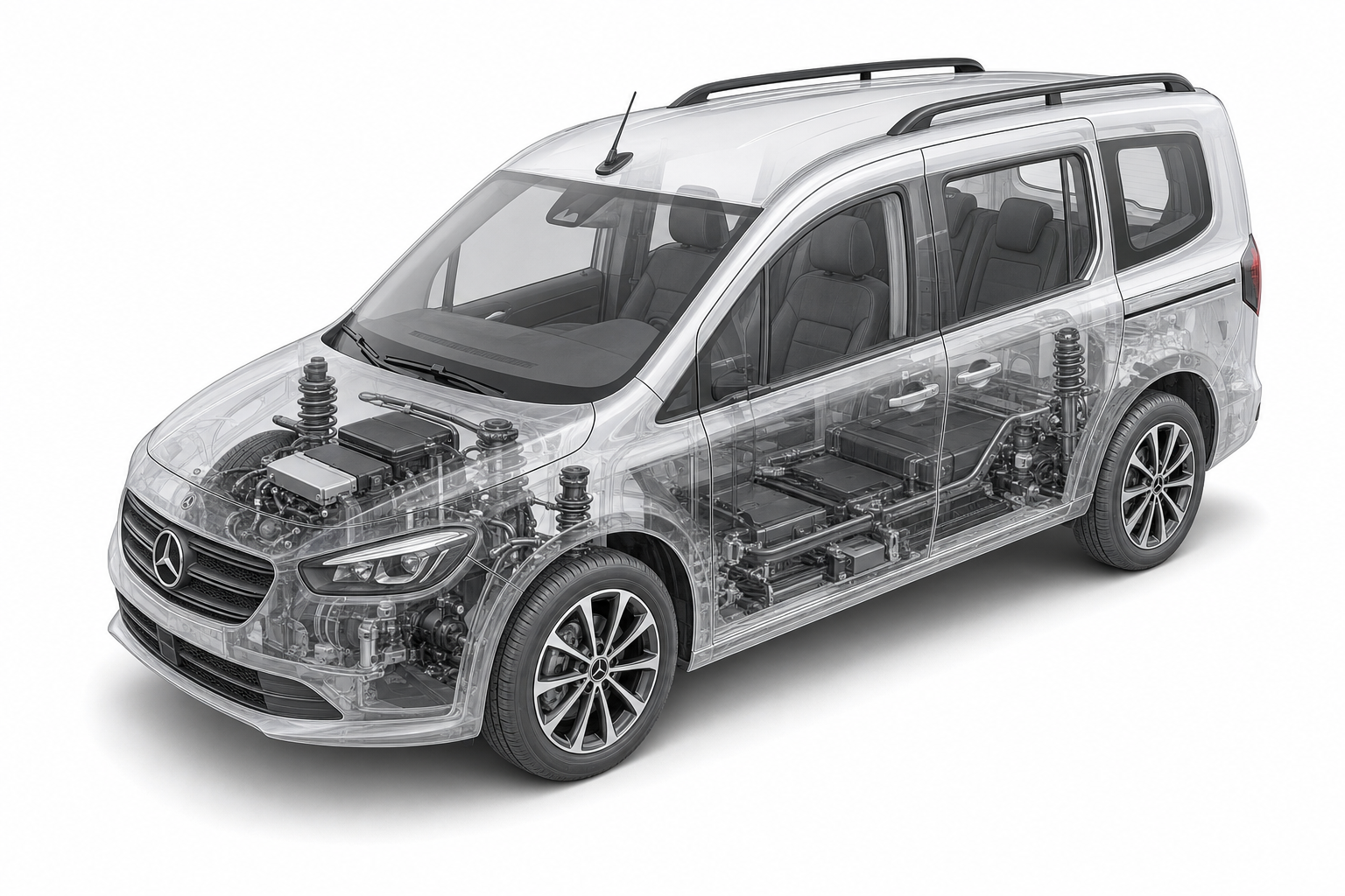 Przekrój modelu Mercedes-Benz T.
